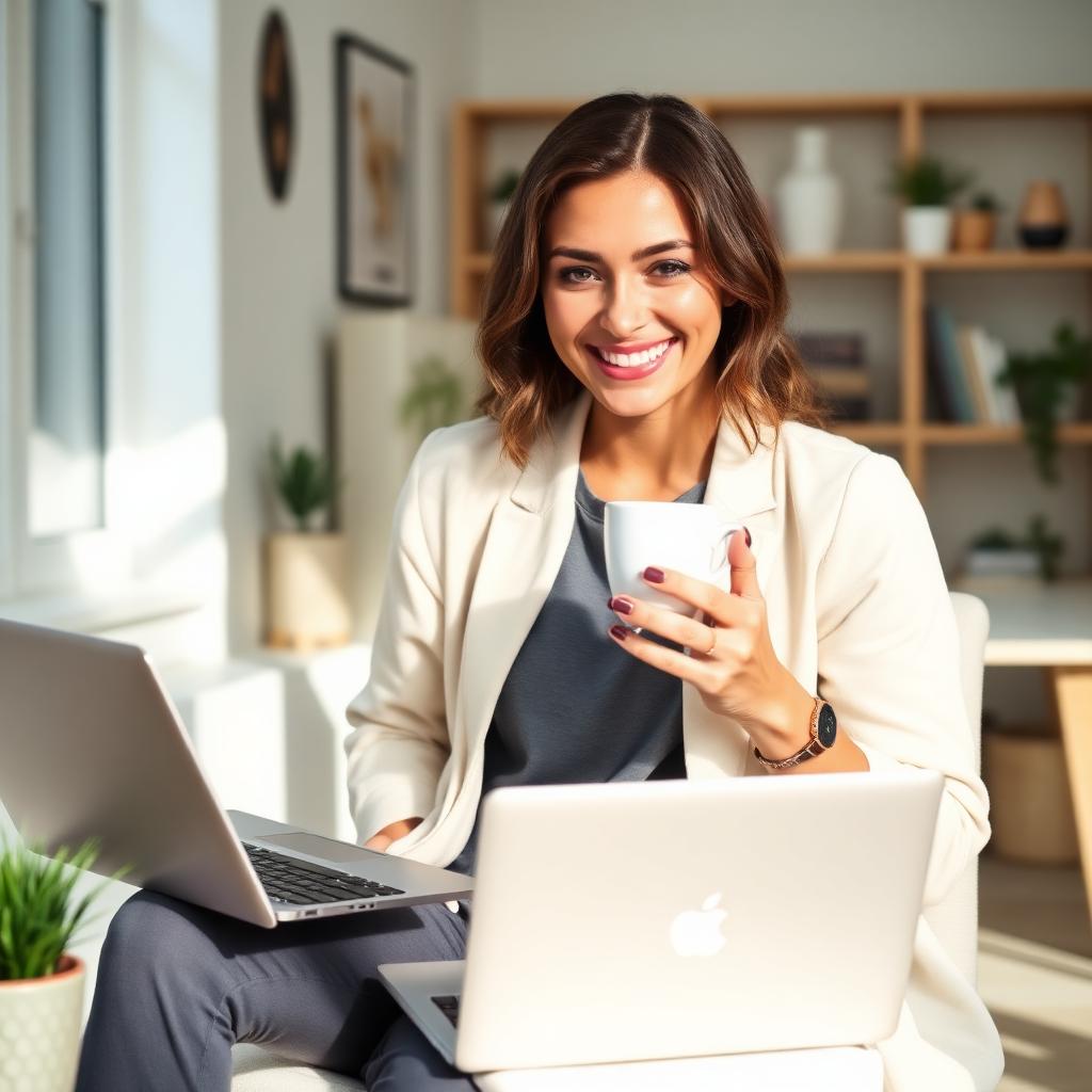 Therapist enjoying work-life balance